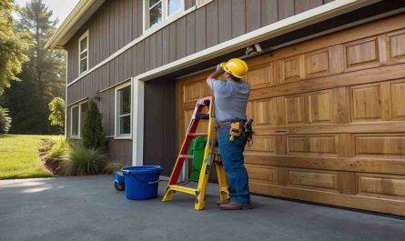 How to replace wood garage door panels