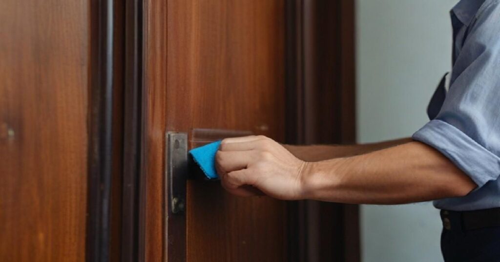 How to clean wooden door