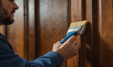 How to paint a door to look like wood