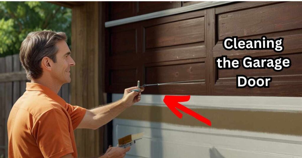 faux wood garage door painting