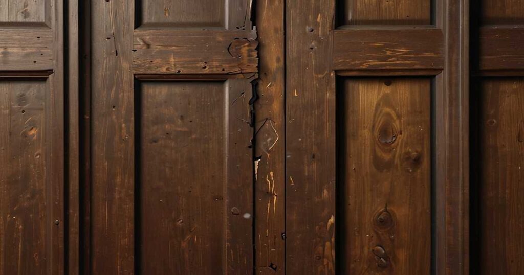 how to fill hole in a wooden door