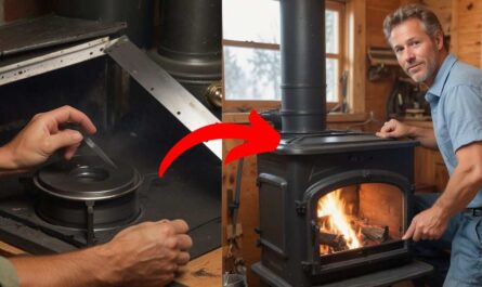 how to install wood stove door gasket