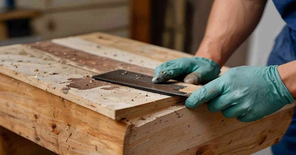  how to strip paint from wood without damaging the wood