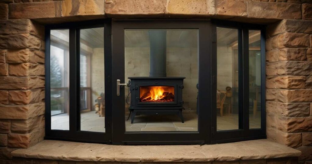 How to clean the glass on wood burner doors  