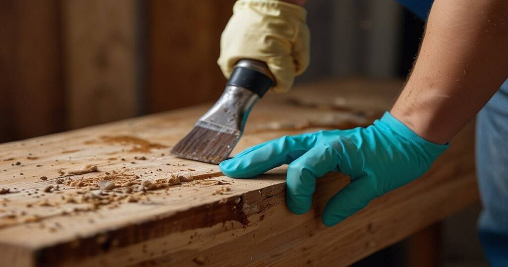 How to strip varnish off wood
