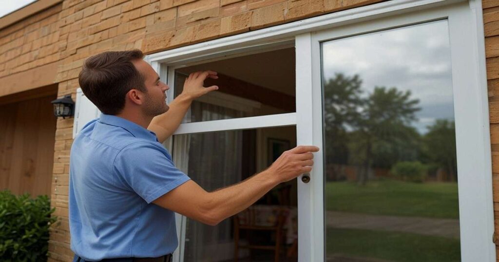 how to install a sliding screen door
