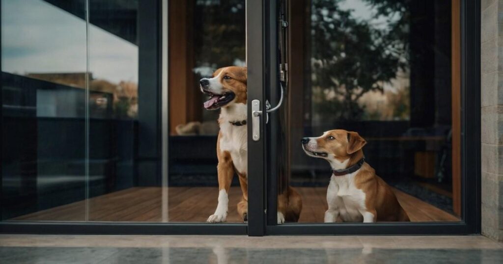 how to install a dog door in glass door