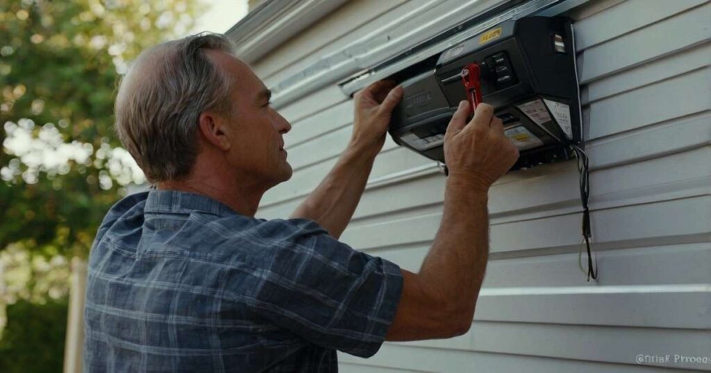 how to install chamberlain garage door opener