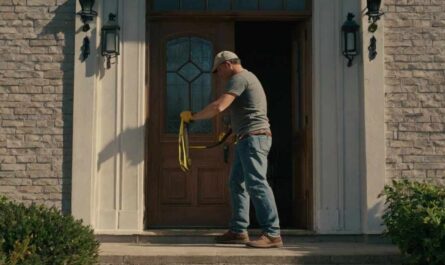 how to fix a sagging exterior door